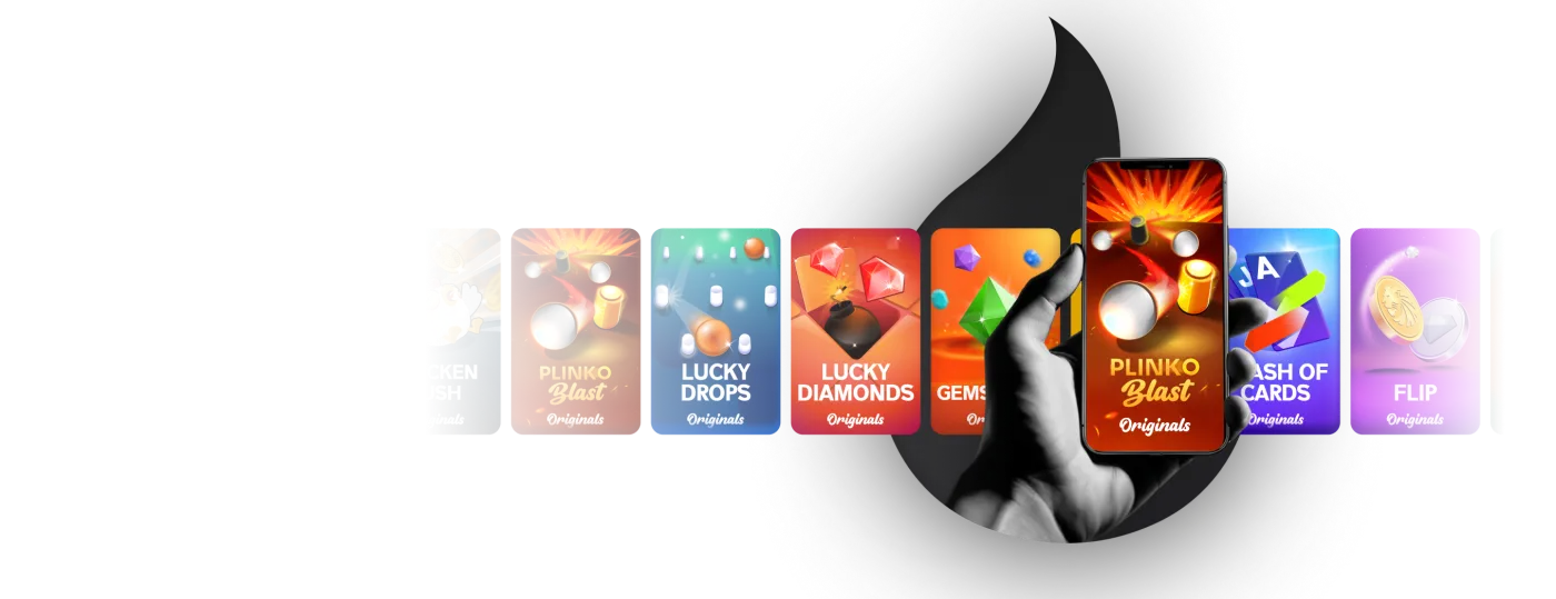 Juegos de casino y Originals exclusivos